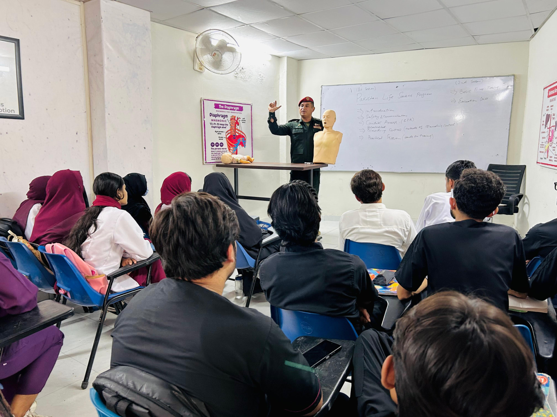Pakistan Life Savers Program classroom session