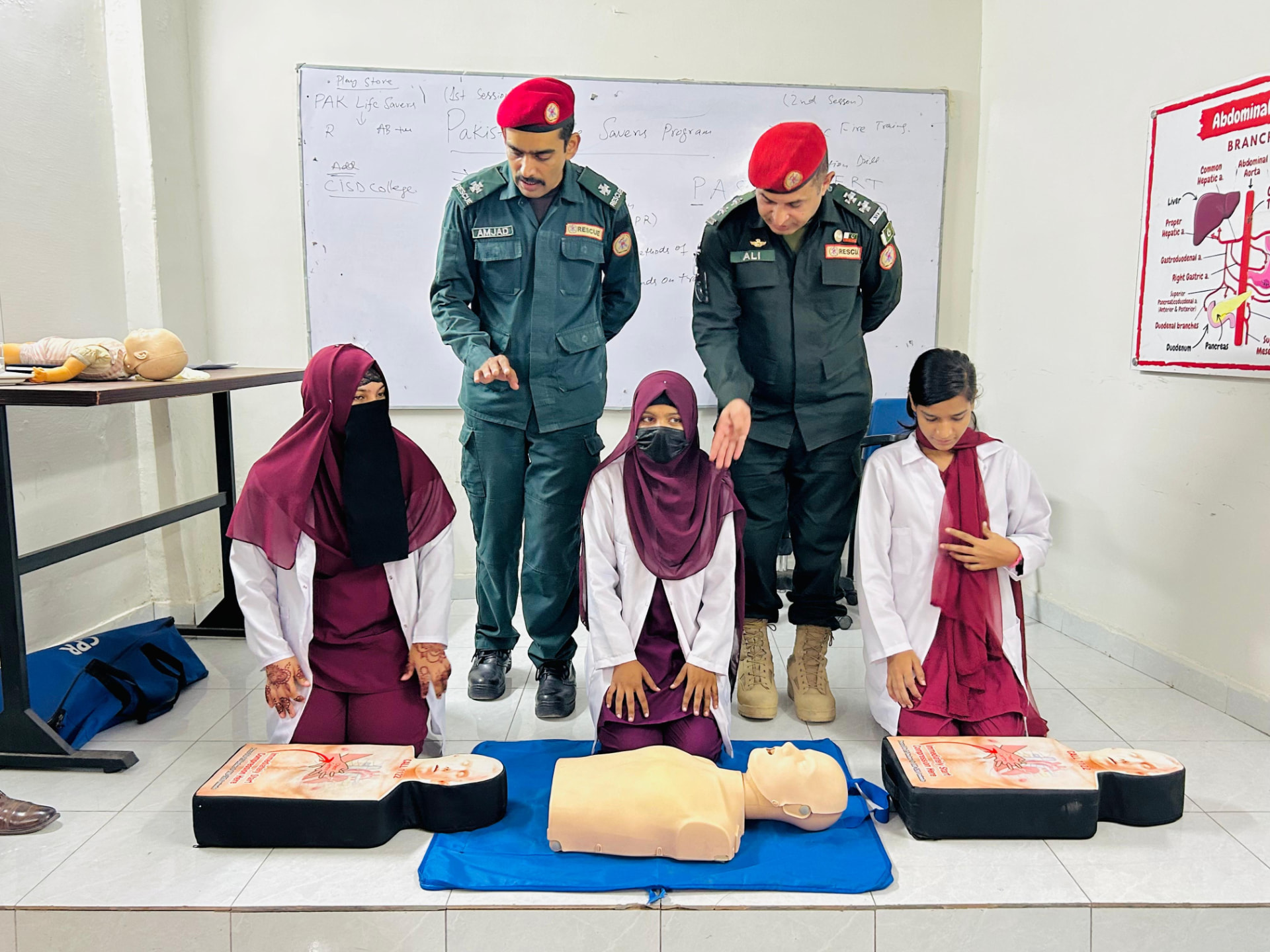 Emergency response guidance from Rescue 1122